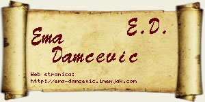 Ema Damčević vizit kartica